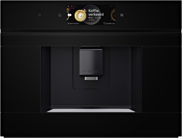 Bosch Serie 8 CTL7181B0 Einbau-Kaffeevollautomat in Schwarz, Frontansicht