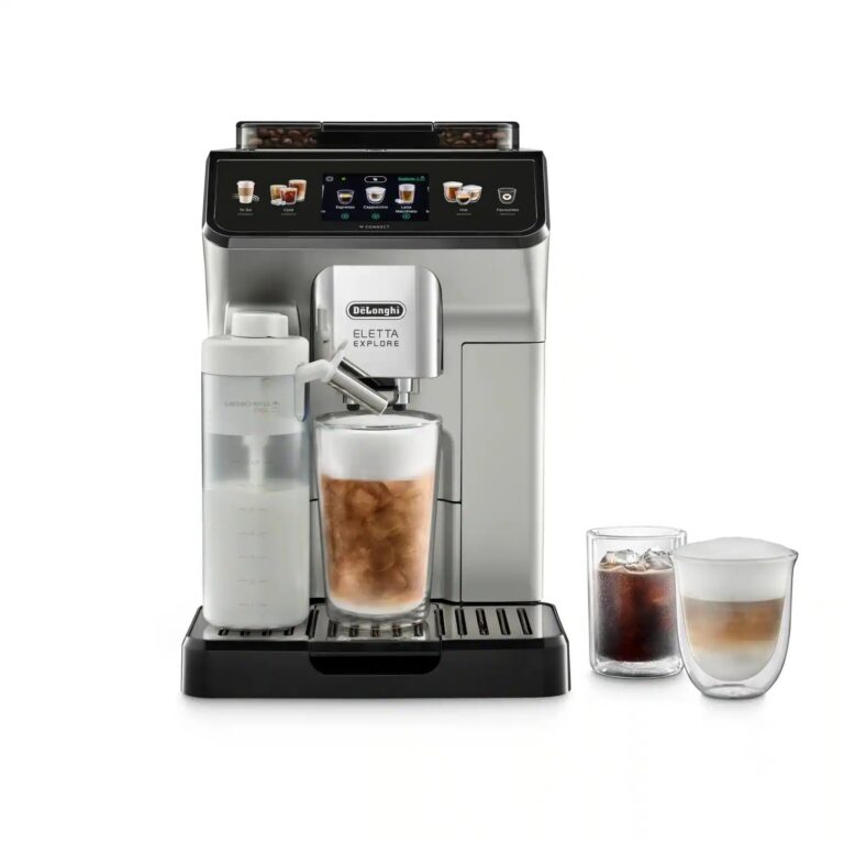 De'Longhi Eletta Explore ECAM450.65 Kaffeevollautomat, Cold Brew, LatteCrema Hot & Cool, WLAN-App