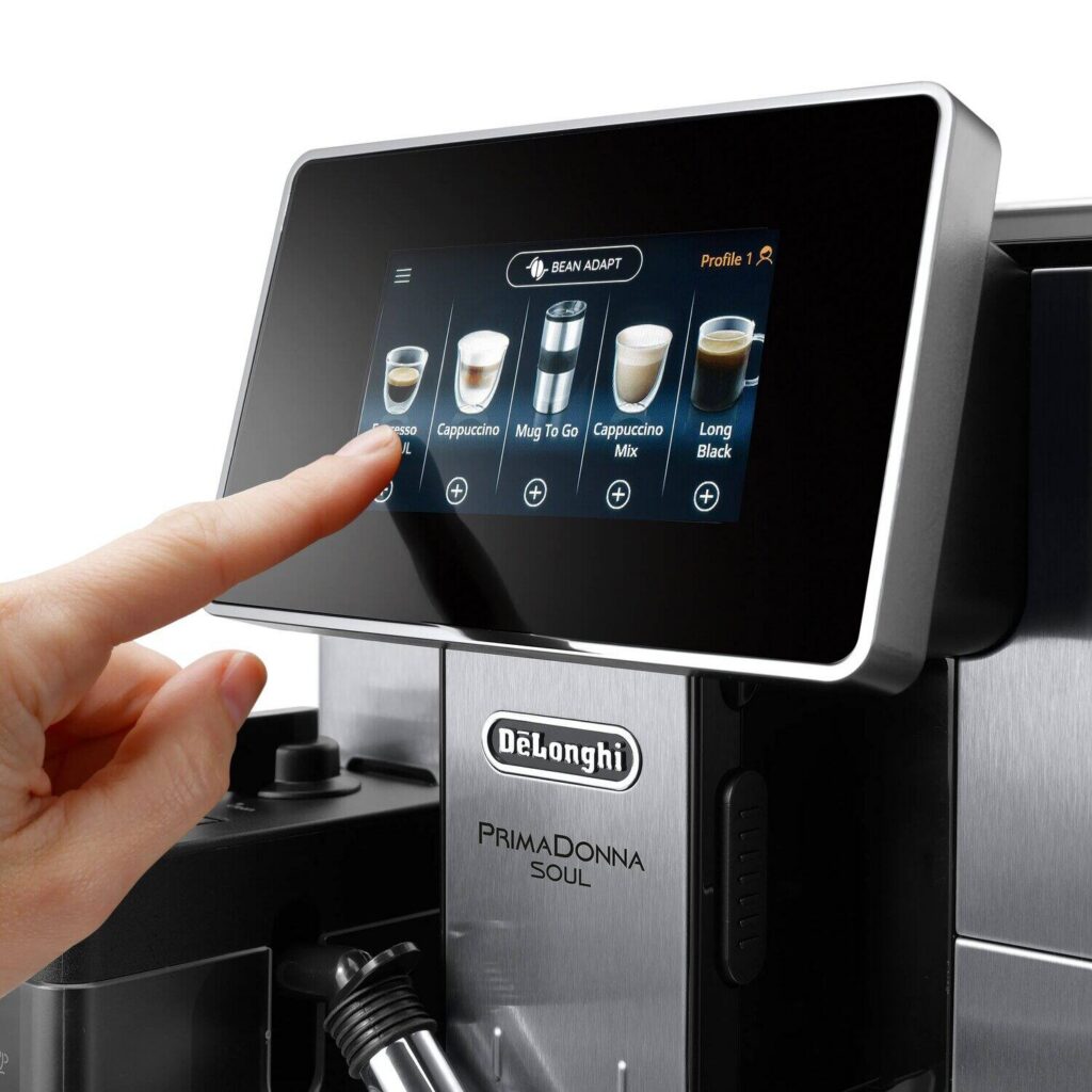 De'Longhi PrimaDonna Soul Kaffeevollautomat Silber-Schwarz – Baureihenbild