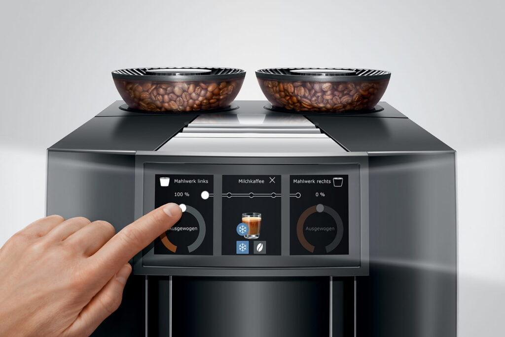 Jura GIGA 10 (EA) Kaffeevollautomat in Diamond Black, Touchdisplay