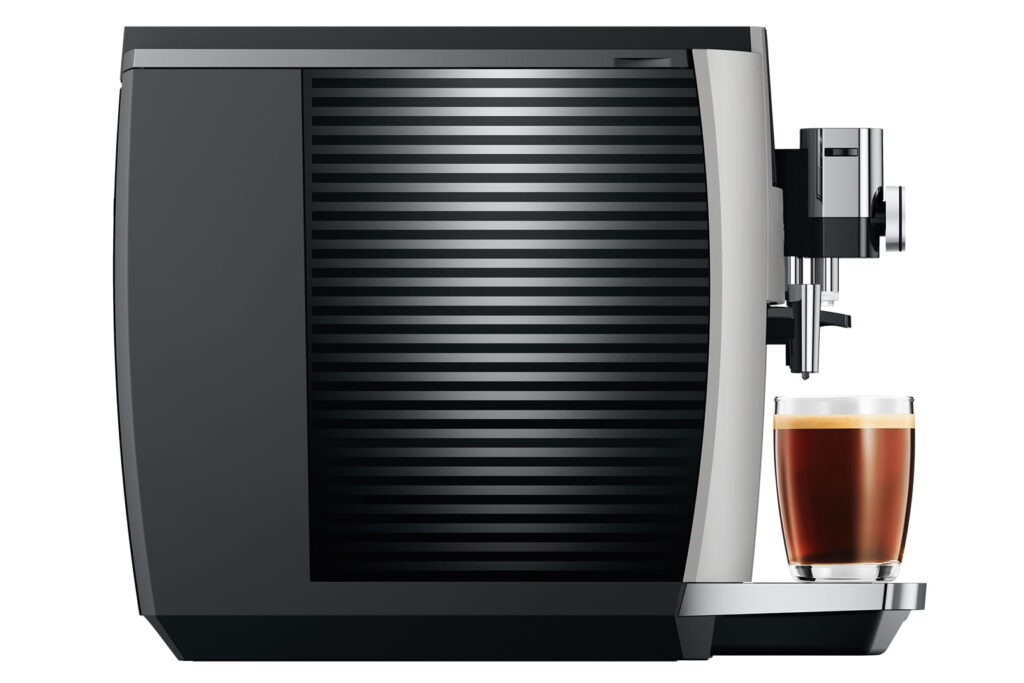 Jura S8 (EB) Kaffeevollautomat in Platin, Seitenansicht