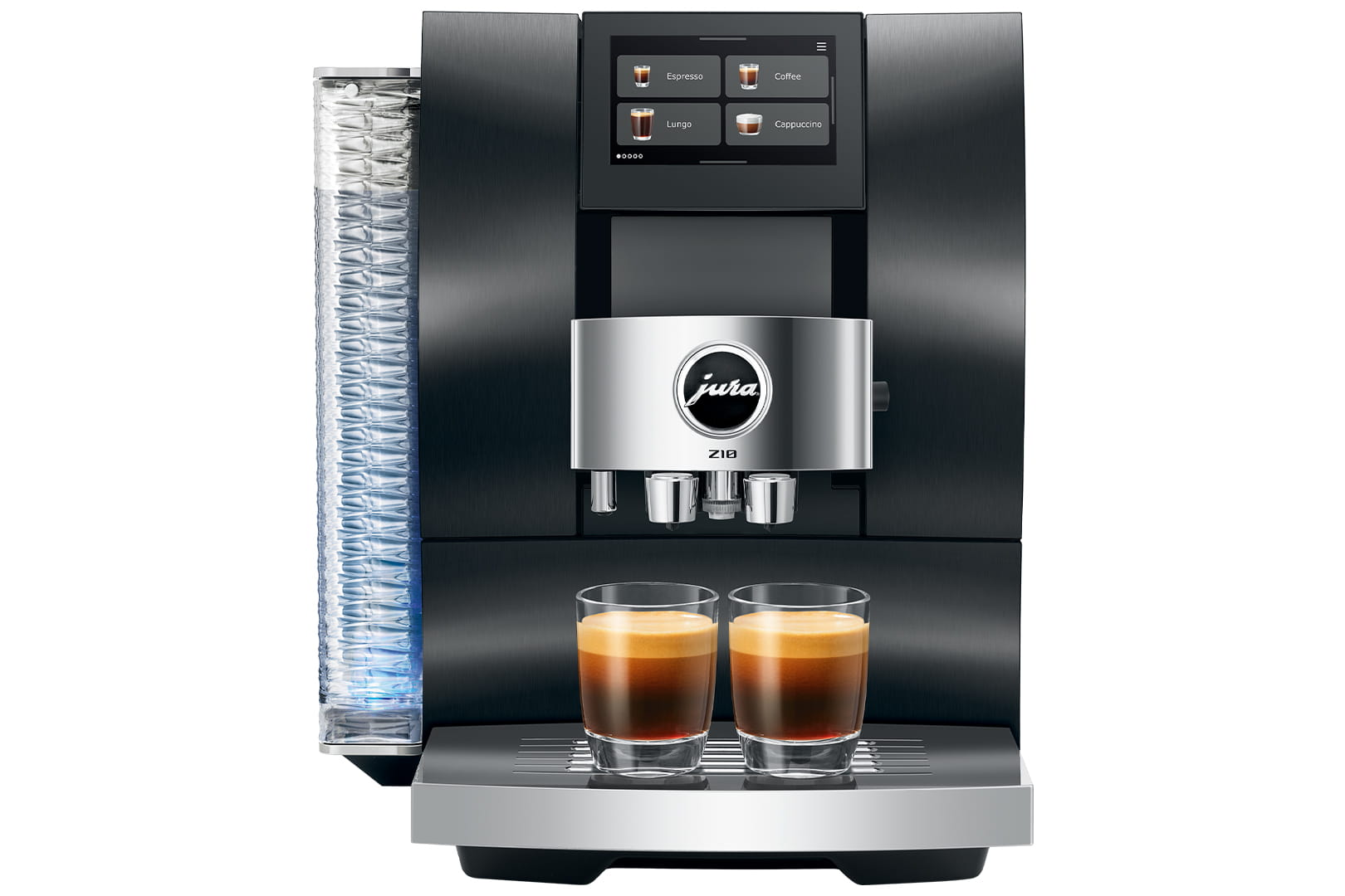 Jura Z10 (EB) Kaffeevollautomat in Aluminium Black, Frontansicht