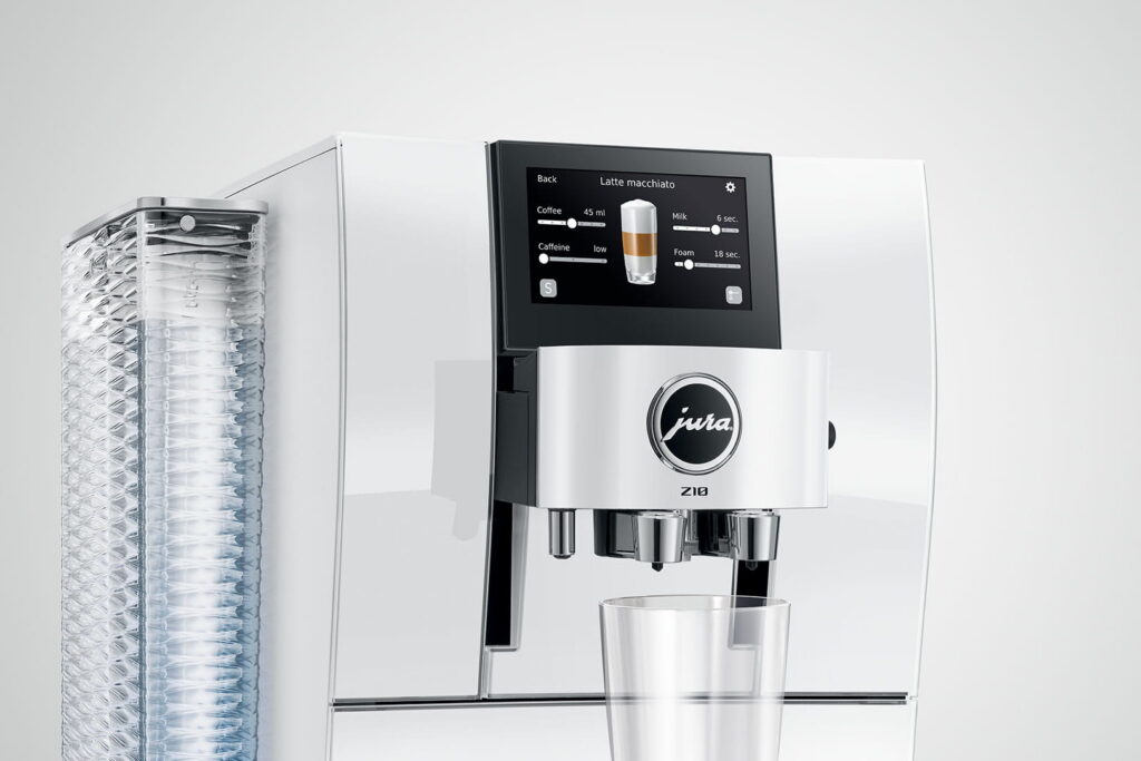 Jura Z10 (EB) Kaffeevollautomat in Diamond White, Touchdisplay