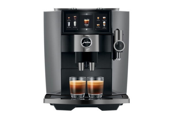 Jura J10 twin (EA) Kaffeevollautomat in Diamond Onyx, Frontansicht