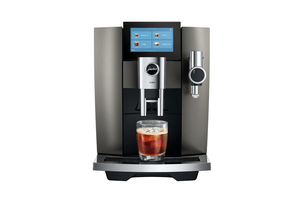 Jura S10 (EA) Kaffeevollautomat in Dark Inox, Frontansicht