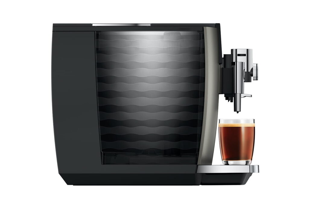Jura S10 (EA) Kaffeevollautomat in Dark Inox, Seitenansicht