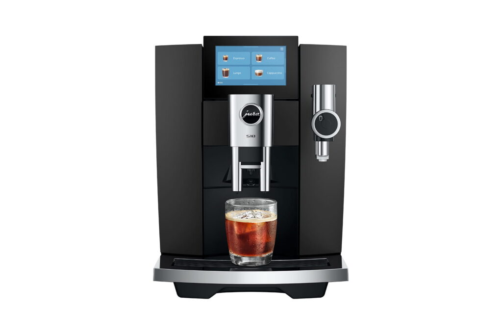 Jura S10 (EA) Kaffeevollautomat in Obsidian Black, Frontansicht