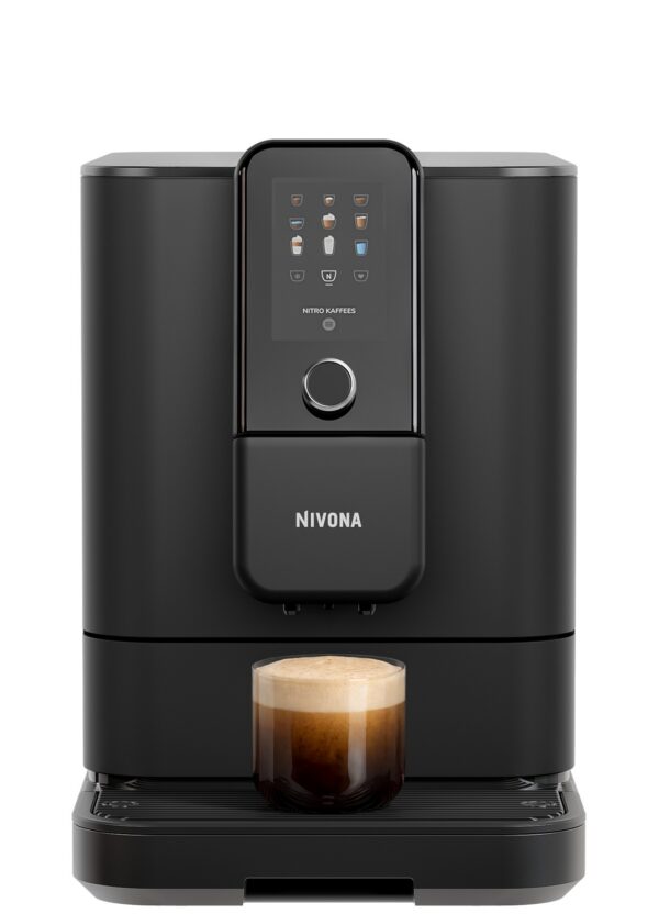 Nivona NIVO 8111 Kaffeevollautomat in Schwarz, Frontansicht