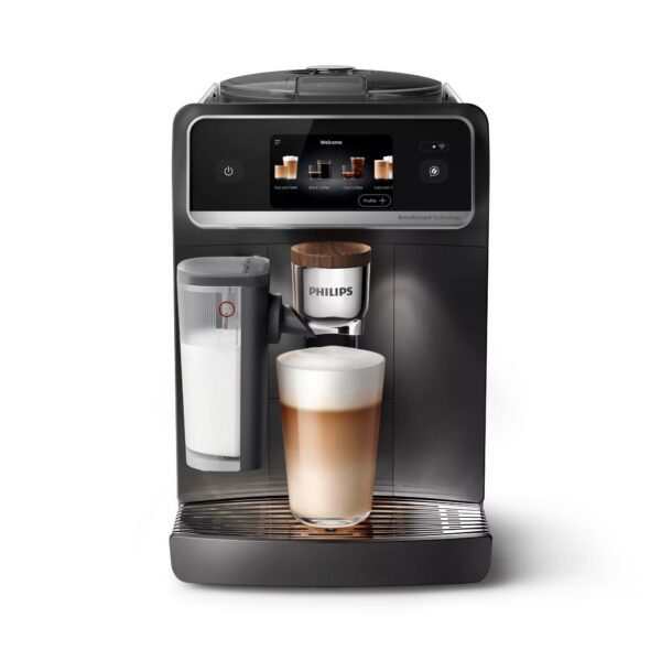 Philips Café Aromis Series 8000 EP8757/12 Kaffeevollautomat in Schwarz, Frontansicht